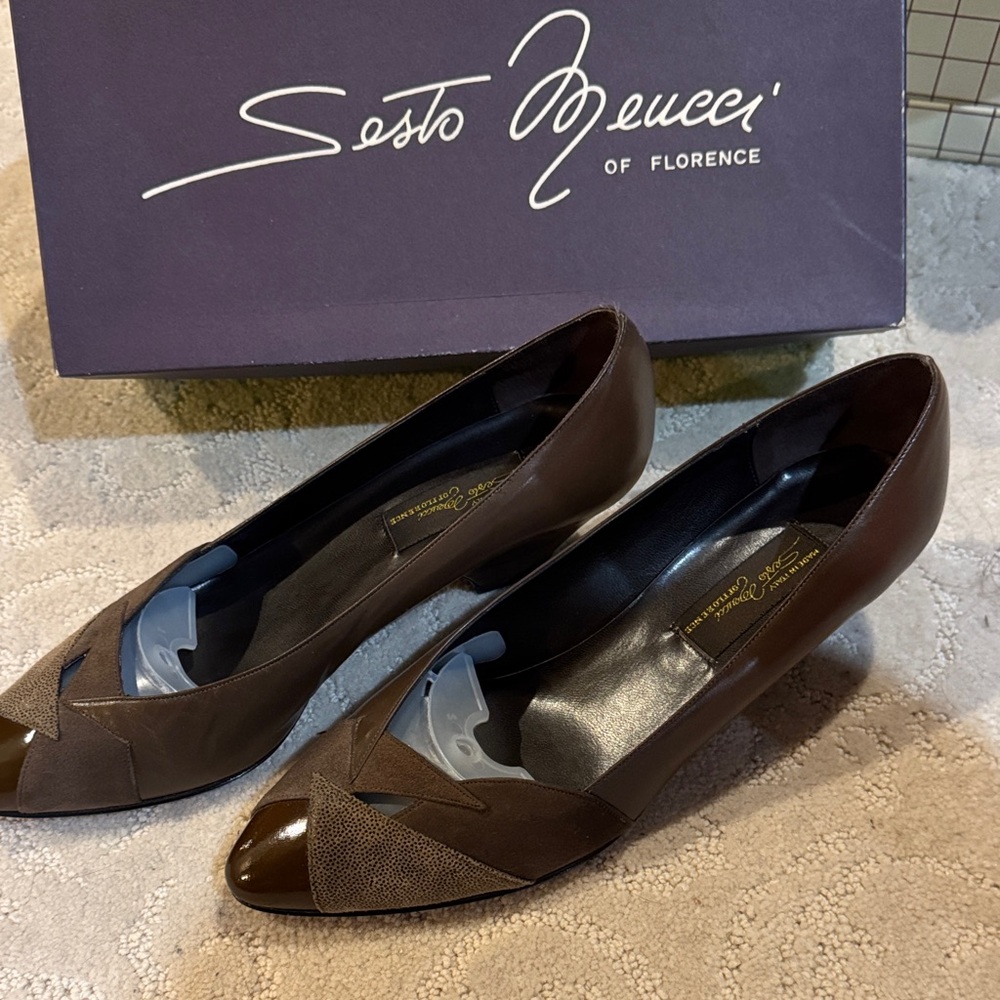 Sesto Meucci Dark Brown Women's Flats